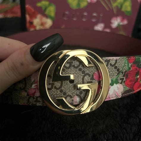 gucci bloom.belt|brown gucci belt women.